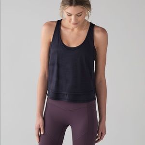 LULULEMON LEAN IN TANK SIZE 6 MIDNIGHT PURPLE
